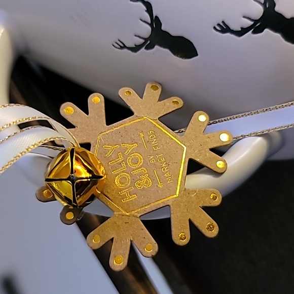 Holly & Joy Christmas Stag Reindeer Head Design Coffee / Tea Mug Cup New! - Picture 5 of 6